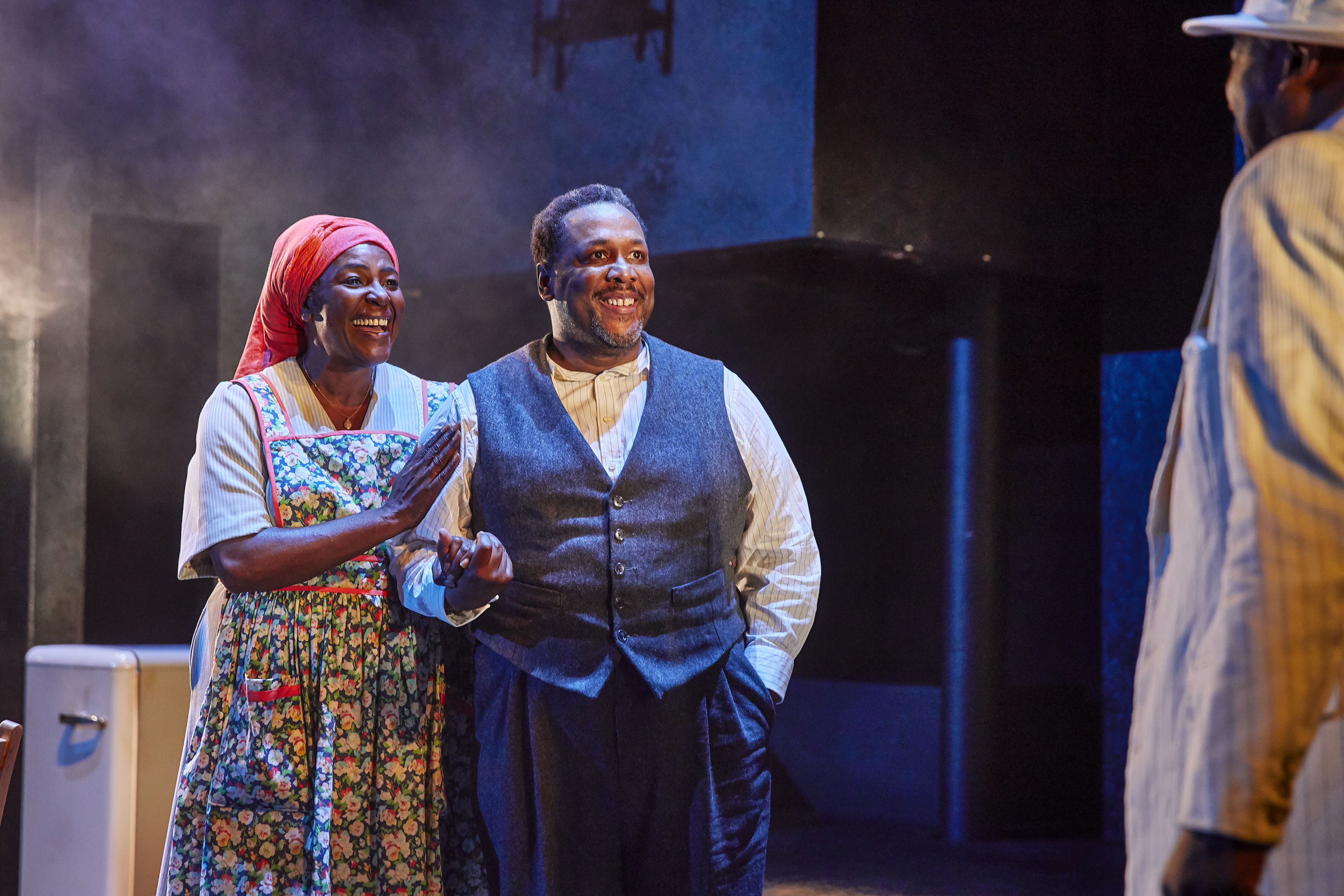 Sharon D. Clarke and Wendell Pierce in Death of a Salesman, Young Vic (c) Brinkhoff Mogenburg