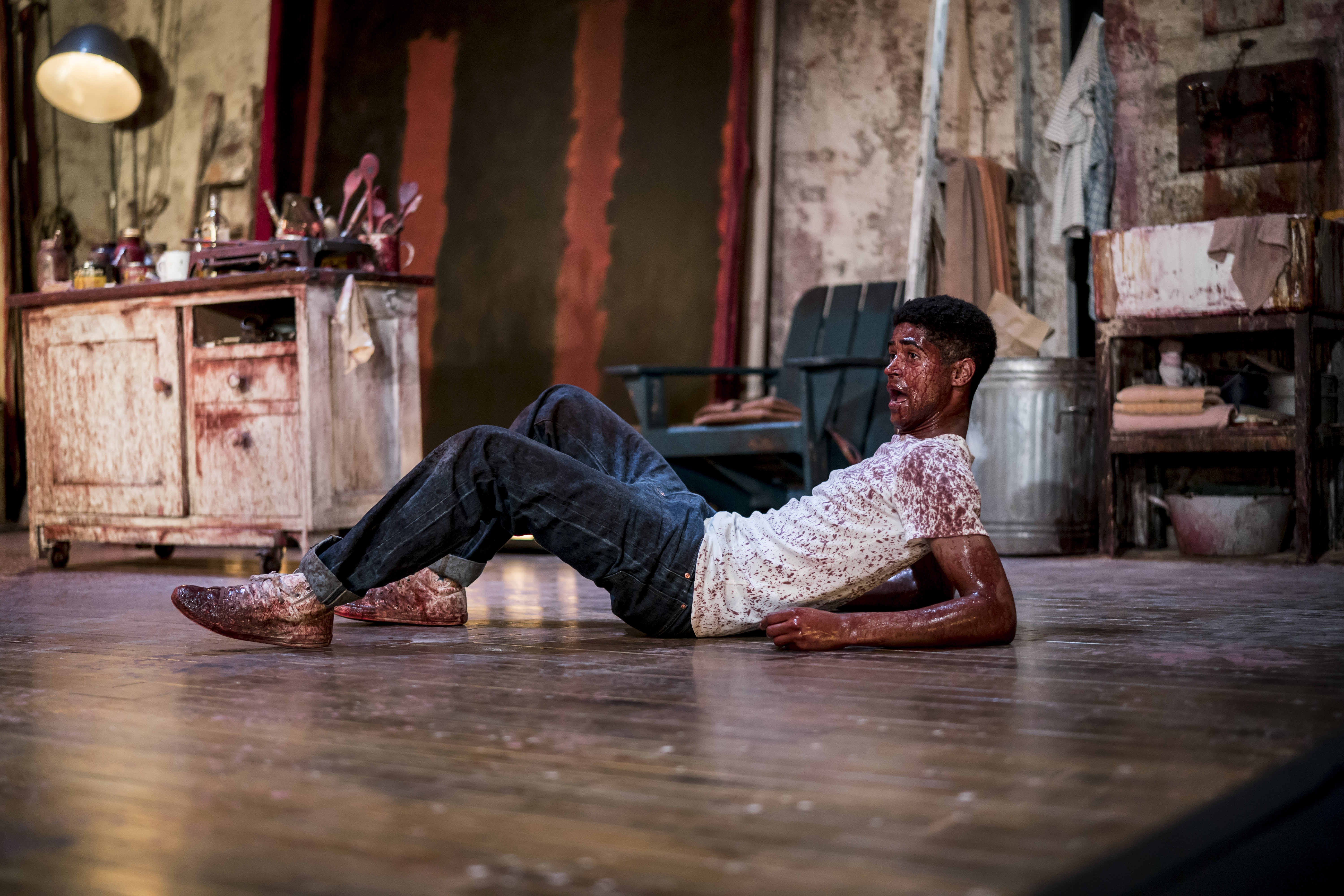 RED, Wyndhams Theatre - Alfred Enoch (Ken). photo by Johan Persson
