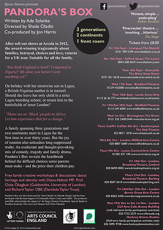 Pandora's Box 2014 - Spora Stories [back of flyer]