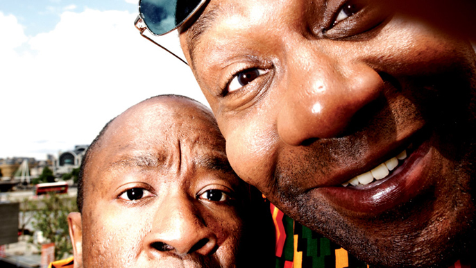 The Comedy of Errors with Lenny Henry and Lucian Msamati [Image credit by Phil Fisk] at National Theatre