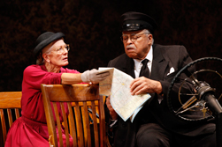 Driving Miss Daisy, Vanessa Redgrave (Daisy Werthan) and James Earl Jones (Hoke Coleburn) photo credit Carol Rosegg