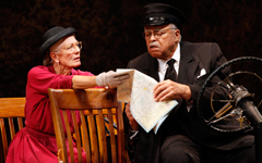 Driving Miss Daisy, Vanessa Redgrave (Daisy Werthan) and James Earl Jones (Hoke Coleburn) photo credit Carol Rosegg