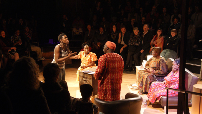 Pandora's Box by Ade Solanke at the Arcola Tent [image credit Kweku Fleming]