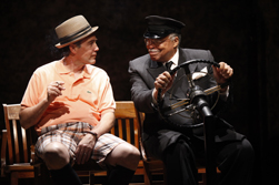 Boyd Gaines (Boolie Werthan) & James Earl Jones (Hoke Coleburn) in Driving Miss Daisy photo credit Carol Rosegg