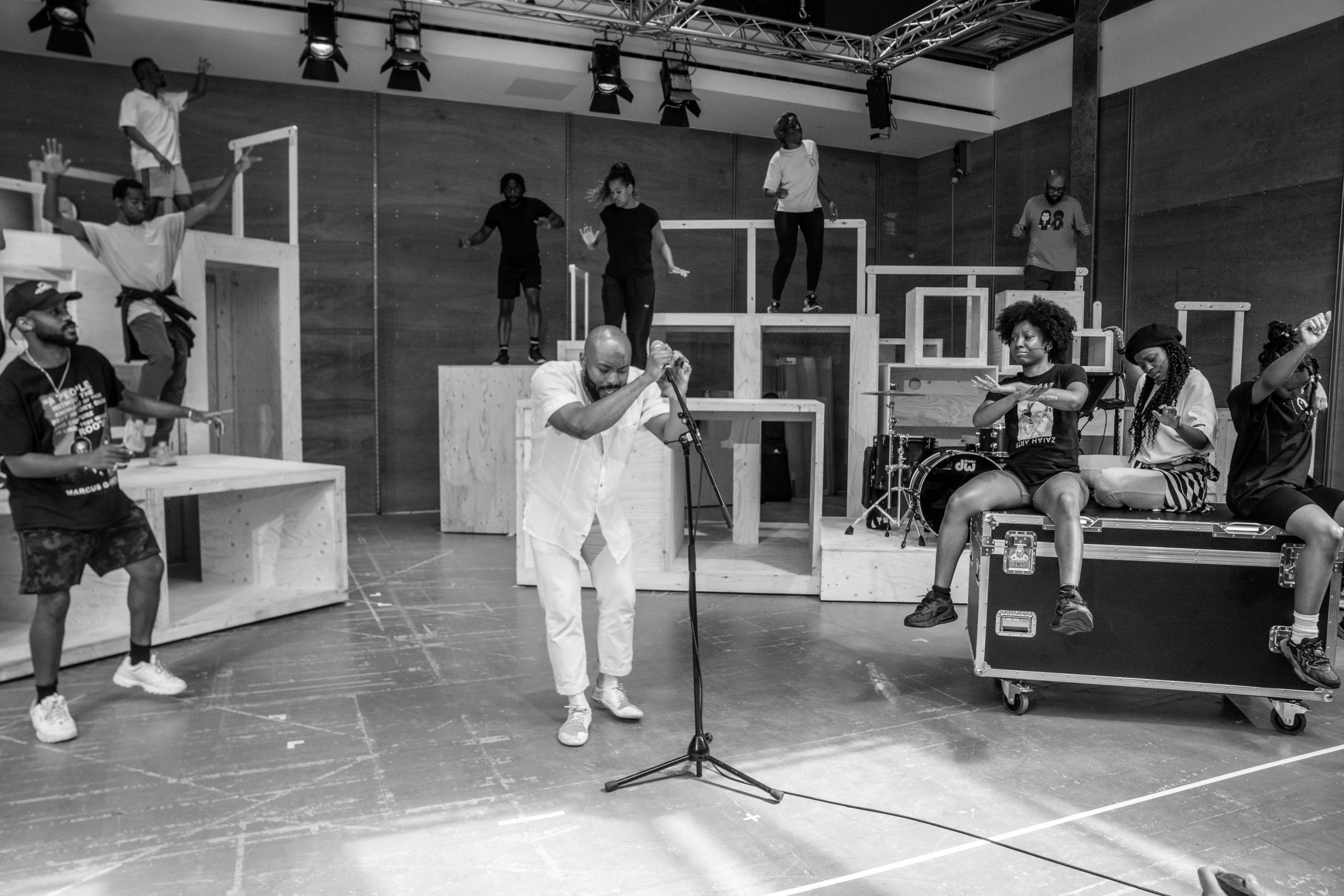 Arinzé Kene in rehearsal for Get Up Stand Up! The Bob Marley Musical Credit Craig Sugden
