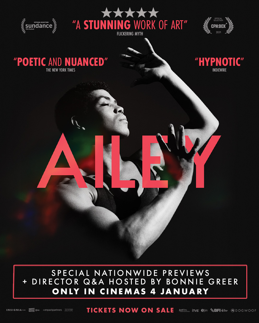 Ailey opens at a cinema near you on January 7.