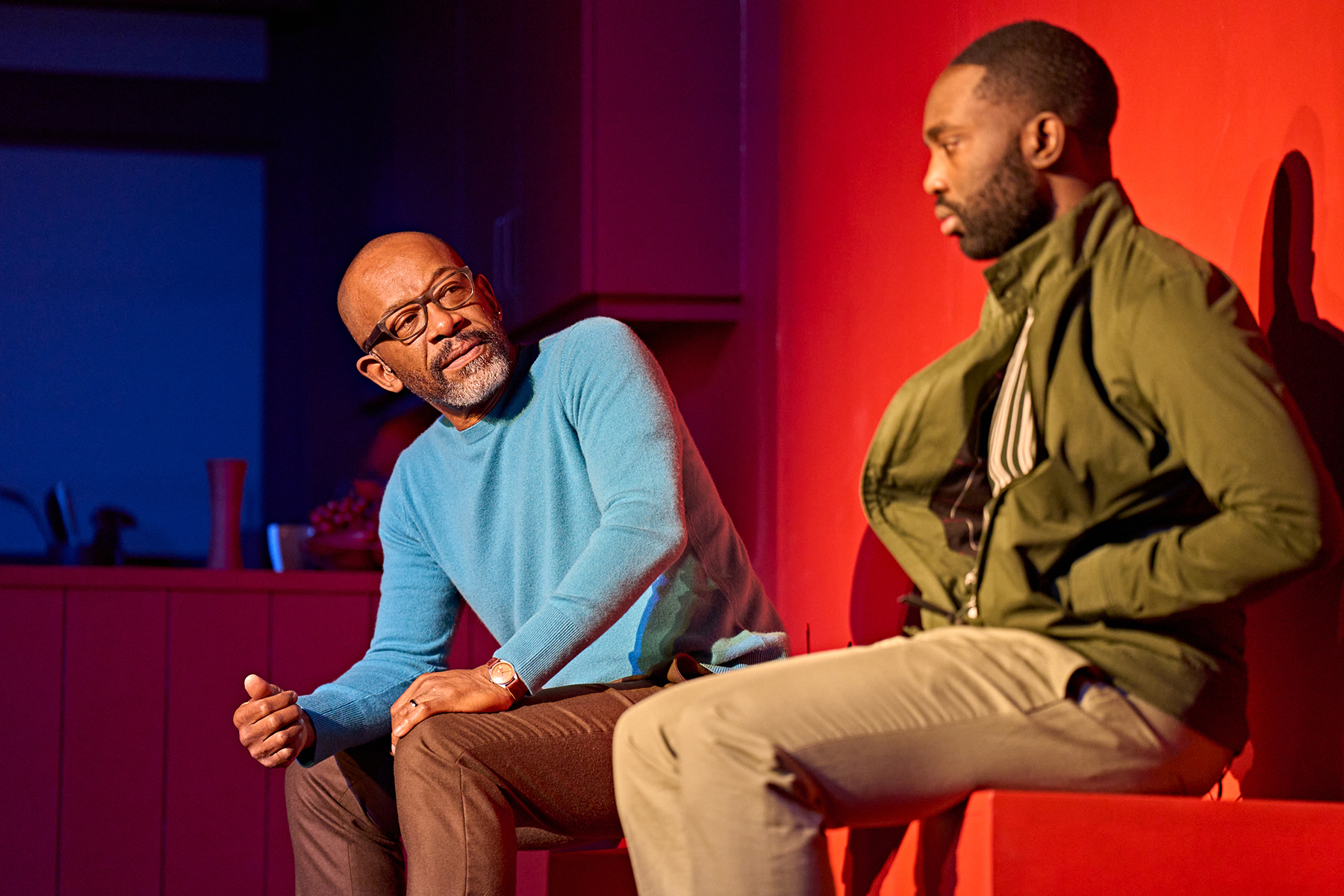 Lennie James and Paapa Essiedu in A Number at The Old Vic