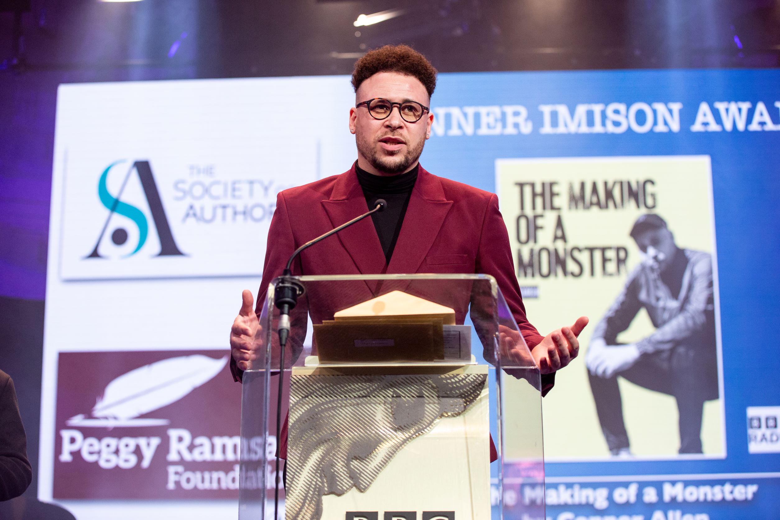 Connor Allen scoops 2023 Imison Award at the BBC Audio Drama Awards (c) BBC and Tricia Yourkevich