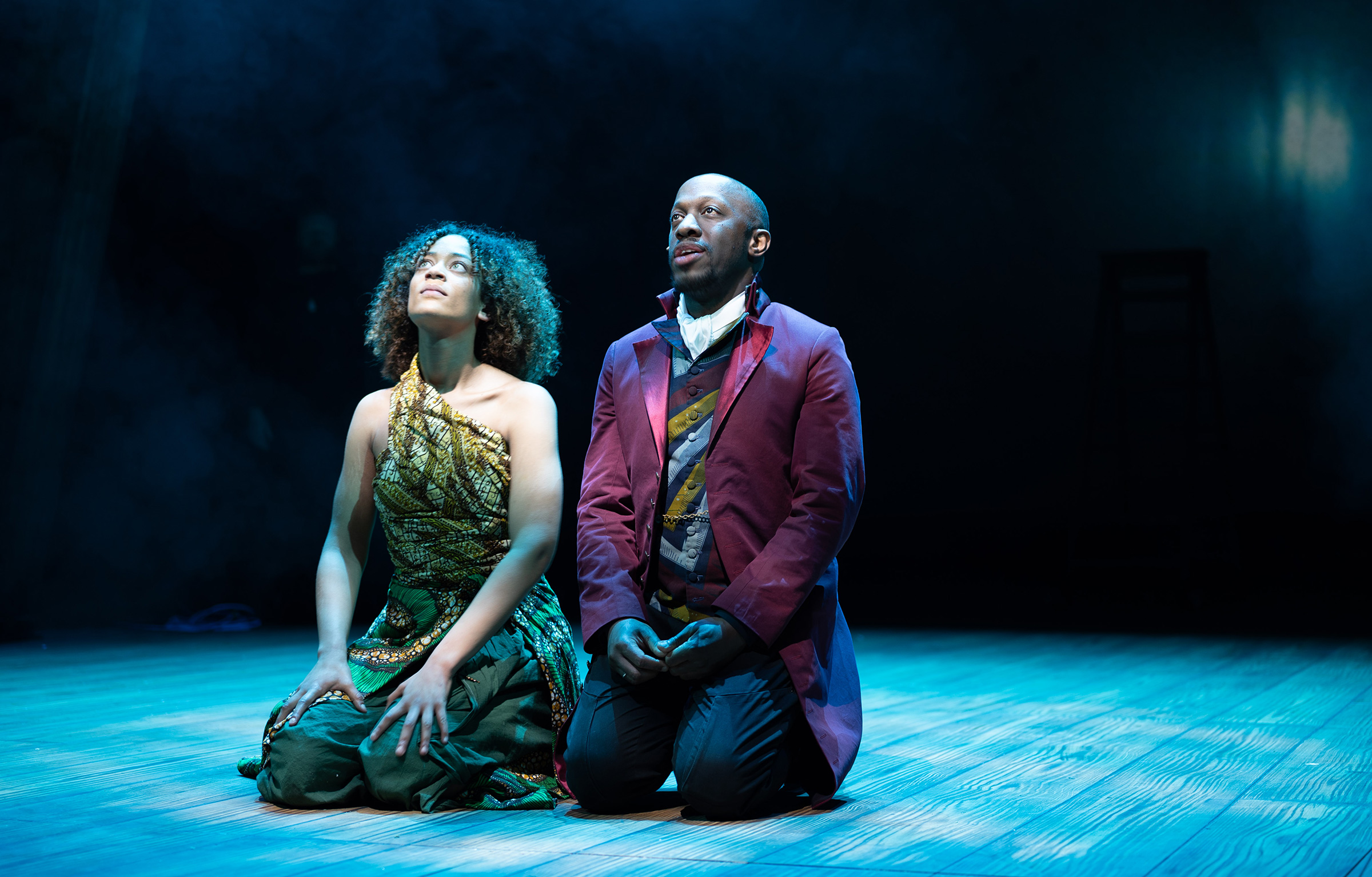 Kiera Lester and Giles Terera in The Meaning of Zong - Image credit Curtis Richard