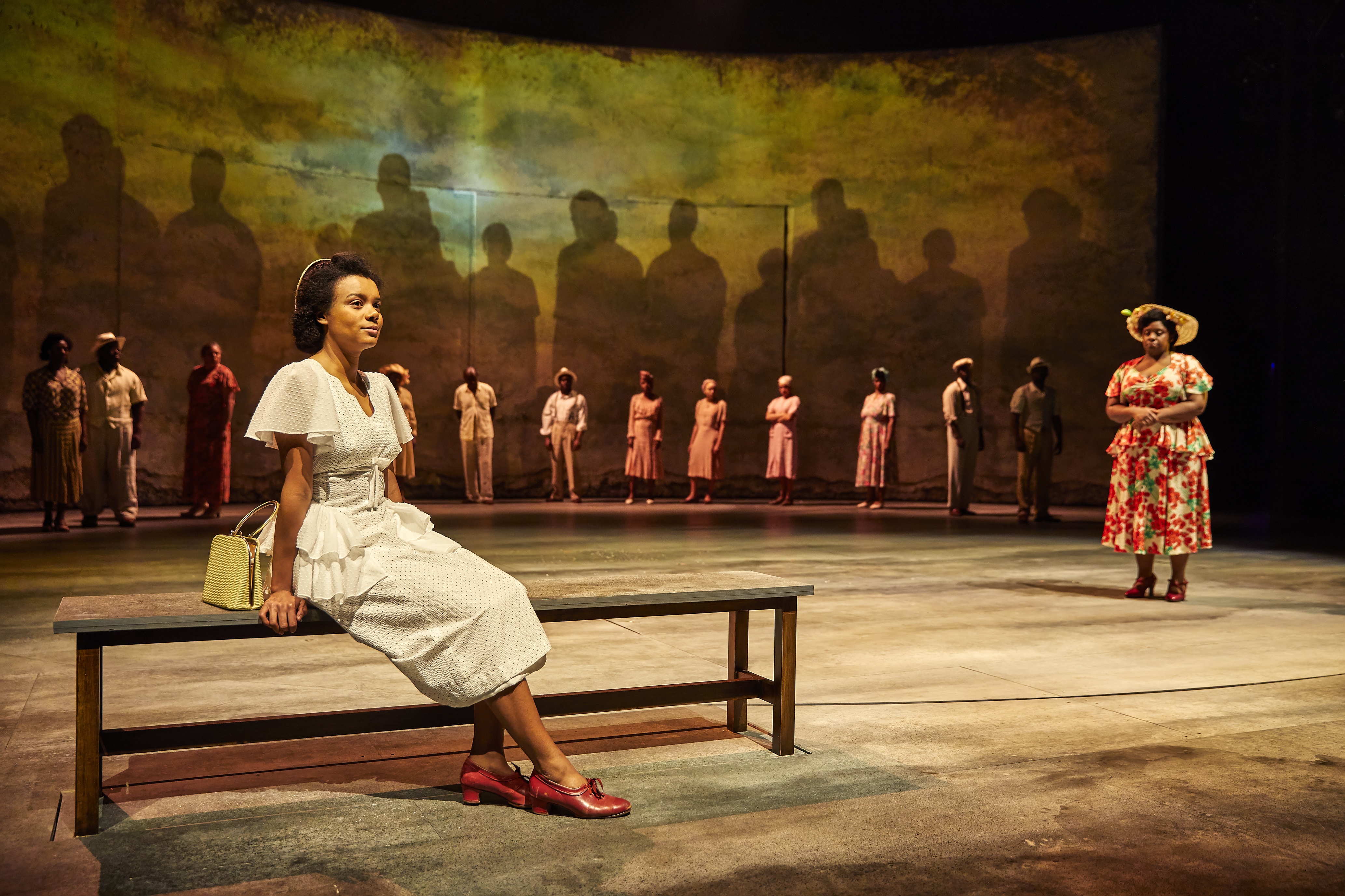 Leah Harvey and Shiloh Coke in Small Island, National Theatre - credit Brinkhoff Moegenburg
