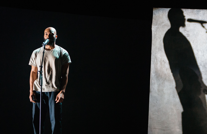 Arinze Kene in Misty by Arinze Kene at the Bush Theatre [Photo by Helen-Murray]