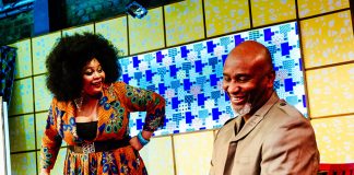 New Nigerians Gbemisola Ikumelo & Patrice Naiambana(c) Alex Brenner, no use without credit - New Nigerians @ Arcola