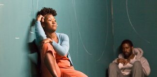 a profoundly affectionate, passionate devotion to someone (-noun) Shvorne Marks (Young Woman) and Gershwyn Eustache Jnr (B) (c) Stephen Cummiskey