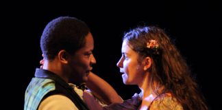 Translations Adetomiwa Edun (Lieutenant Yolland), Judith Roddy (Marie), photographer Catherine Ashmore