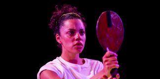 Chiaroscuro by Jackie Kay Bush Anoushka Lucas as Opal in 'Chiaroscuro' at Bush Theatre. Photo credit: Johan Persson