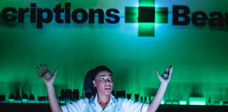 Boots Boots at The Bunker (photographed by Tim Kelly with lighting by Jack Weir and set designed by Lia Waber)