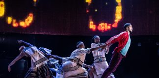 Tree Cast of Tree in Tree at Manchester International Festival runs at Young Vic from 29 July. Credit Marc Brenner