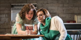 Top Girls by Caryl Churchill Liv Hill (Angie), Katherine Kingsley (Marlene) in Top Girls by Caryl Churchill, Lyttleton, National Theatre Photograph: Johan Persson