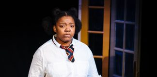 Yvette Urielle Klein-Mekongo in 'Yvette' at Bush Theatre. Photo credit - Helen Murray