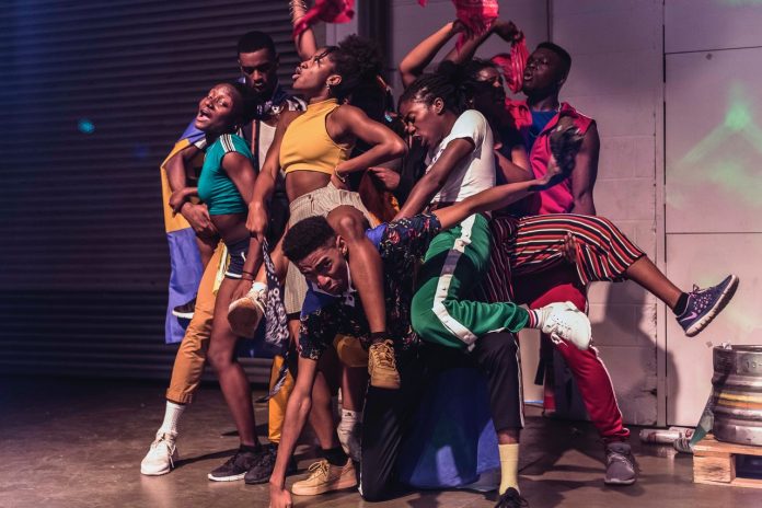 RUN IT BACK, Talawa Theatre Company. Cast from the 2019 production. Image by Sanaa Abstrakt