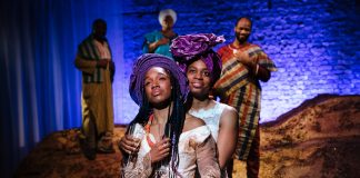 The High Table – review The cast in 'The High Table' at the Bush Theatre. Photo credit Helen Murray