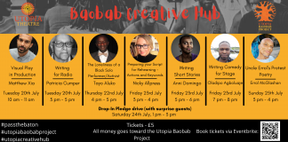 Utopia Theatre launches Baobab Project to raise funds for the next generation of African theatre-makers Baobab Creative Hub