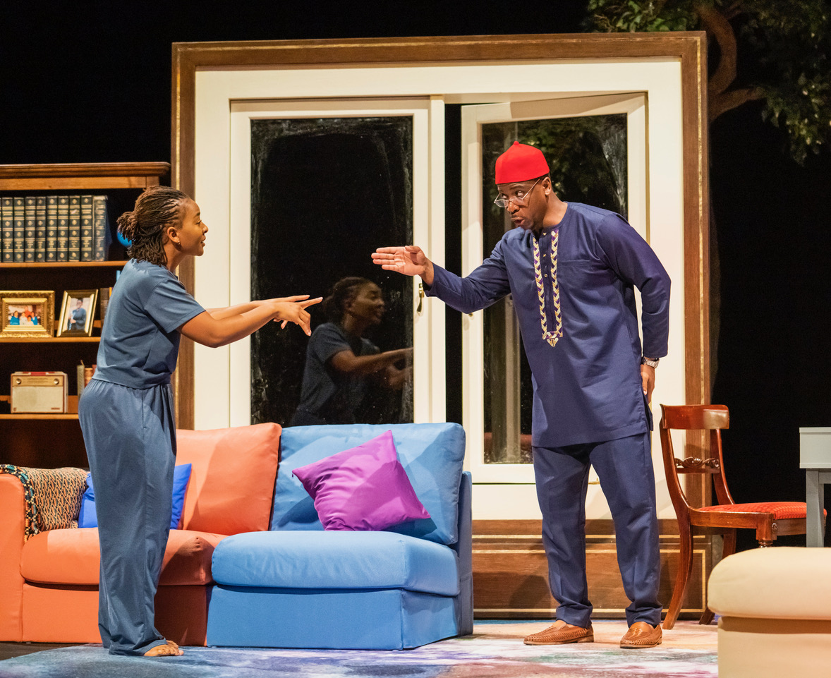 Uche Abuah and Itoya Osagiede in Notes on Grief, MIF 21. Tristram Kenton