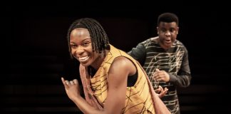 Changing Destiny review Joan Iyiola and Ashley Zhangazha in Changing Destiny (c) Marc Brenner