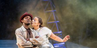 Carousel – review John Pfumojena and Christina Modestou as Enoch Snow and Carrie Pipperidge in Carousel at Regent's Park Open Air Theatre. Photo by Johan Persson