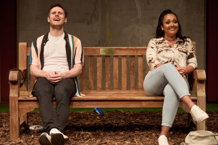 Tim Bowie and Tori Allen-Martin in Park Bench at the Park Theatre By Tori Allen-Martin Photo by Mark Douet