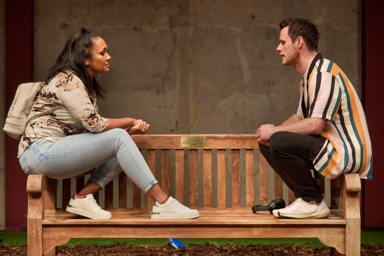 Park Bench at the Park Theatre. Photo by Mark Douet