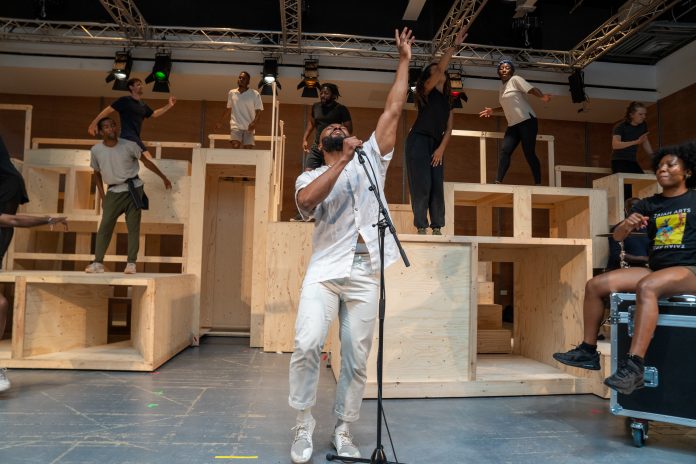 Arinzé Kene in rehearsal for Get Up Stand Up! The Bob Marley Musical Credit Craig Sugden