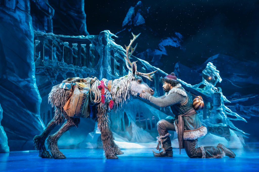 Disney's Frozen - Sven and Obioma Ugoala (Kristoff) Photo by Johan Persson © Disney