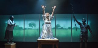 Malindadzimu – review Malindadzimu Image featuring L-R SHYKO AMOS, NATASHA WILLIAMS, SIFISO MAZIBUKO © Robert Day