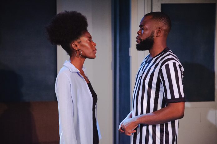 Tosin Alabi and Michael Fatogun, FOXES, Theatre 503, Courtesy of Adiam Yemane