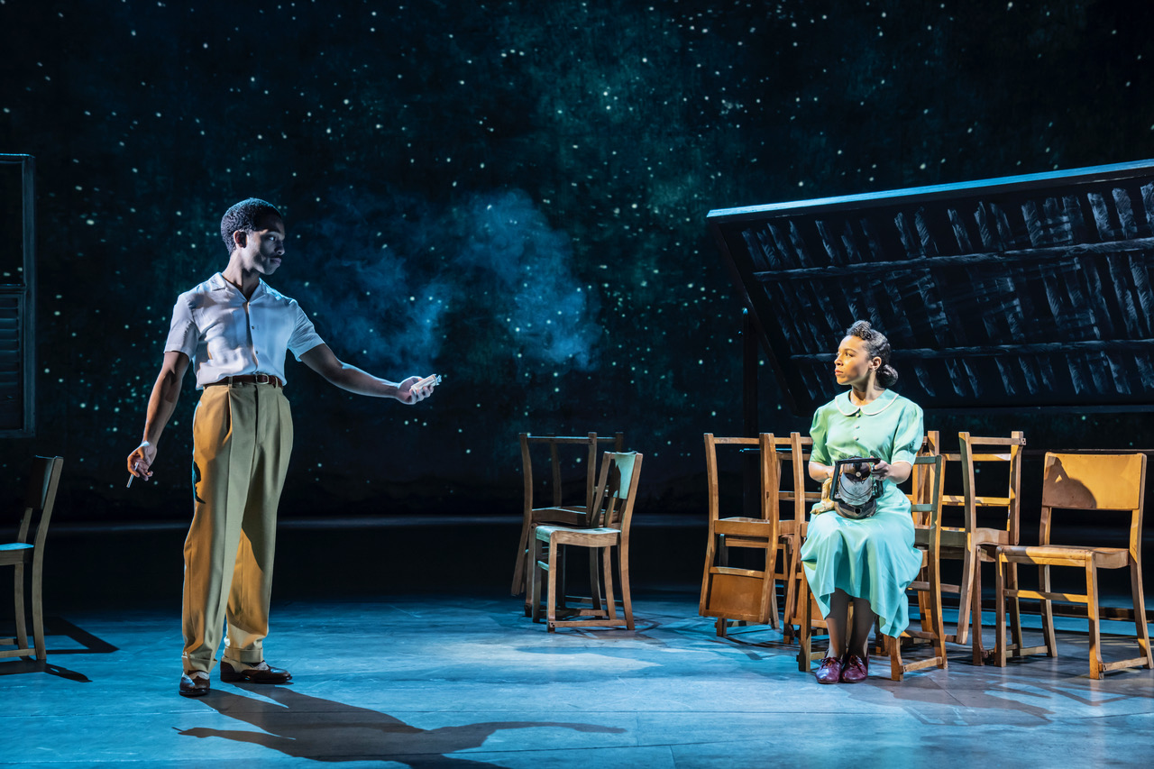 Elliot Barnes-Worrell and Leonie Elliott in Small Island (c) Johan Persson