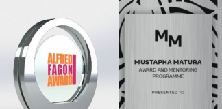 Entries open today for Alfred Fagon Award and Mustapha Matura Award and Mentoring Programme Alfred Fagon and Mustapha Matura trophy