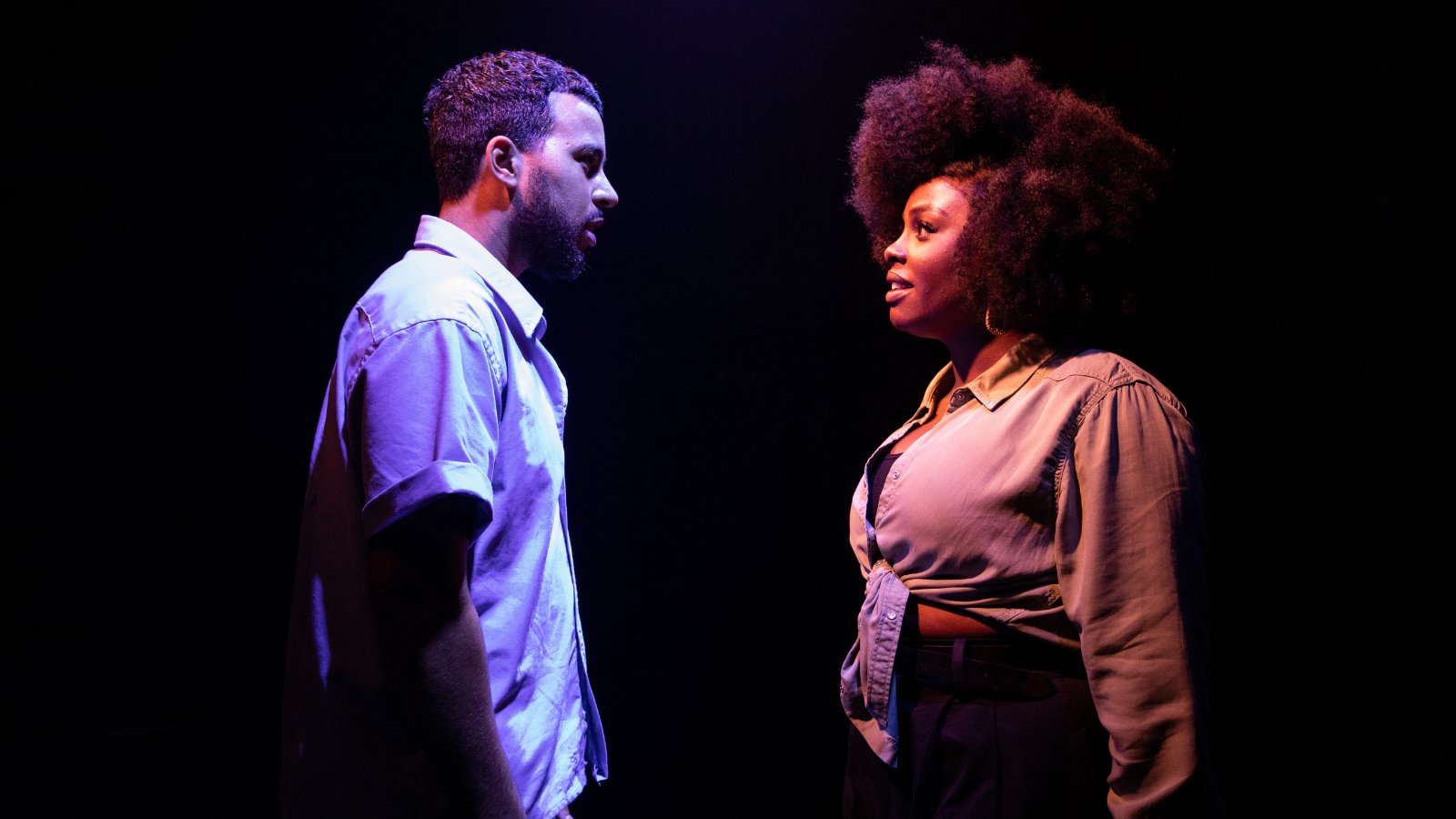 Aaron Anthony and Nadin Higgin in Yellowman, Orange Tree Theatre (c) Ali Wright