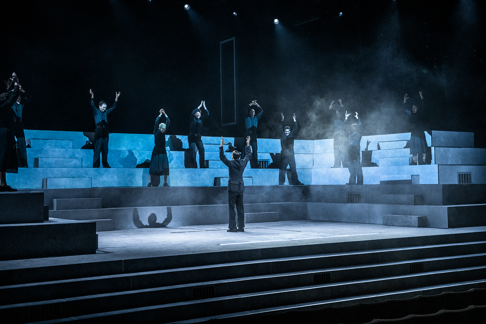 Othello cast at the National Theatre. Image credit- Myah Jeffers