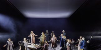 The Crucible – review The cast of The Crucible west end. Credit Brinkhoff-Moegenburg