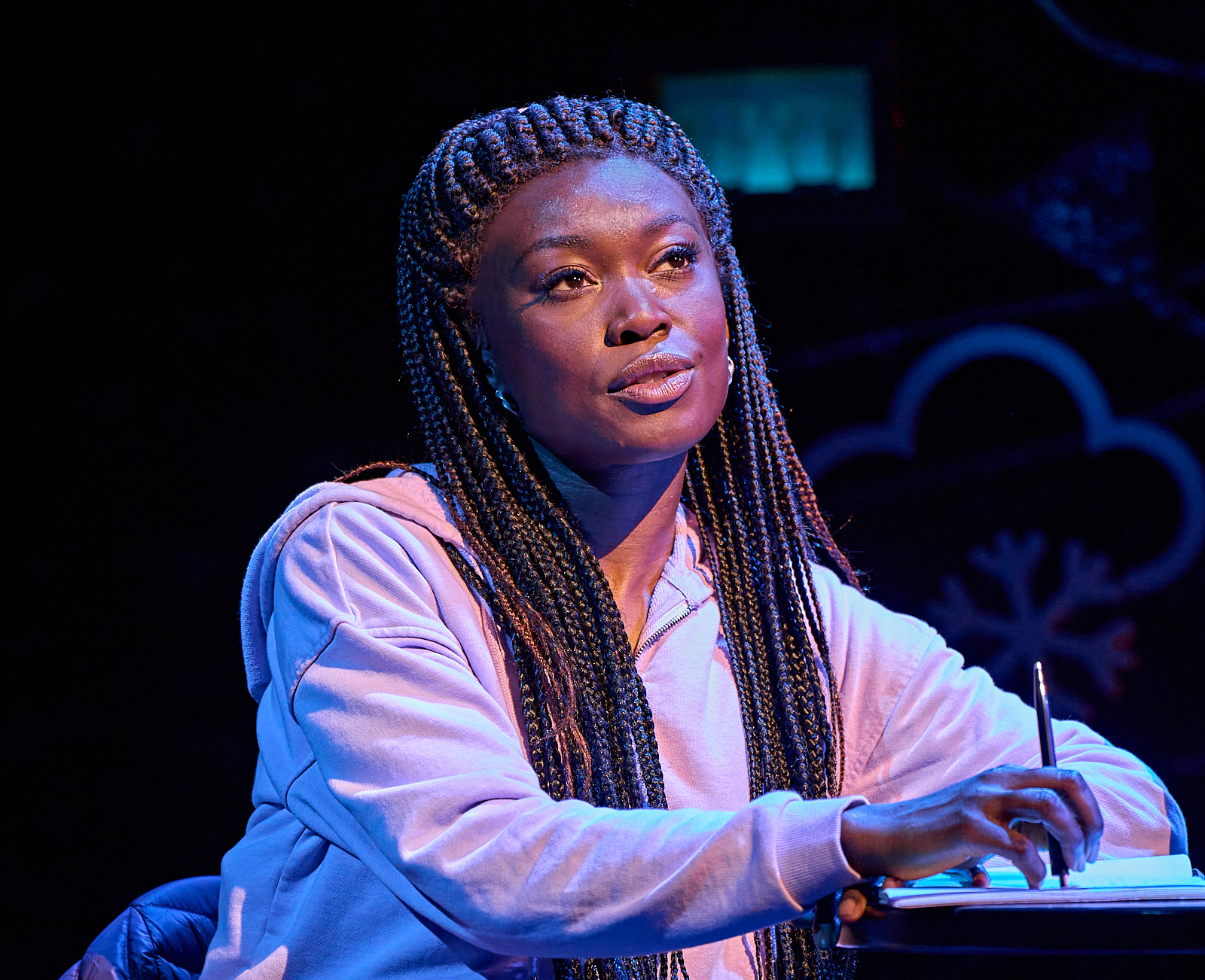 Tanisha Spring (Rita Hanson) in Groundhog Day at The Old Vic (c) Manuel Harlan