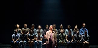 Just For One Day: Review Abiona Omonua (Amara) and the Company in Just For One Day at The Old Vic