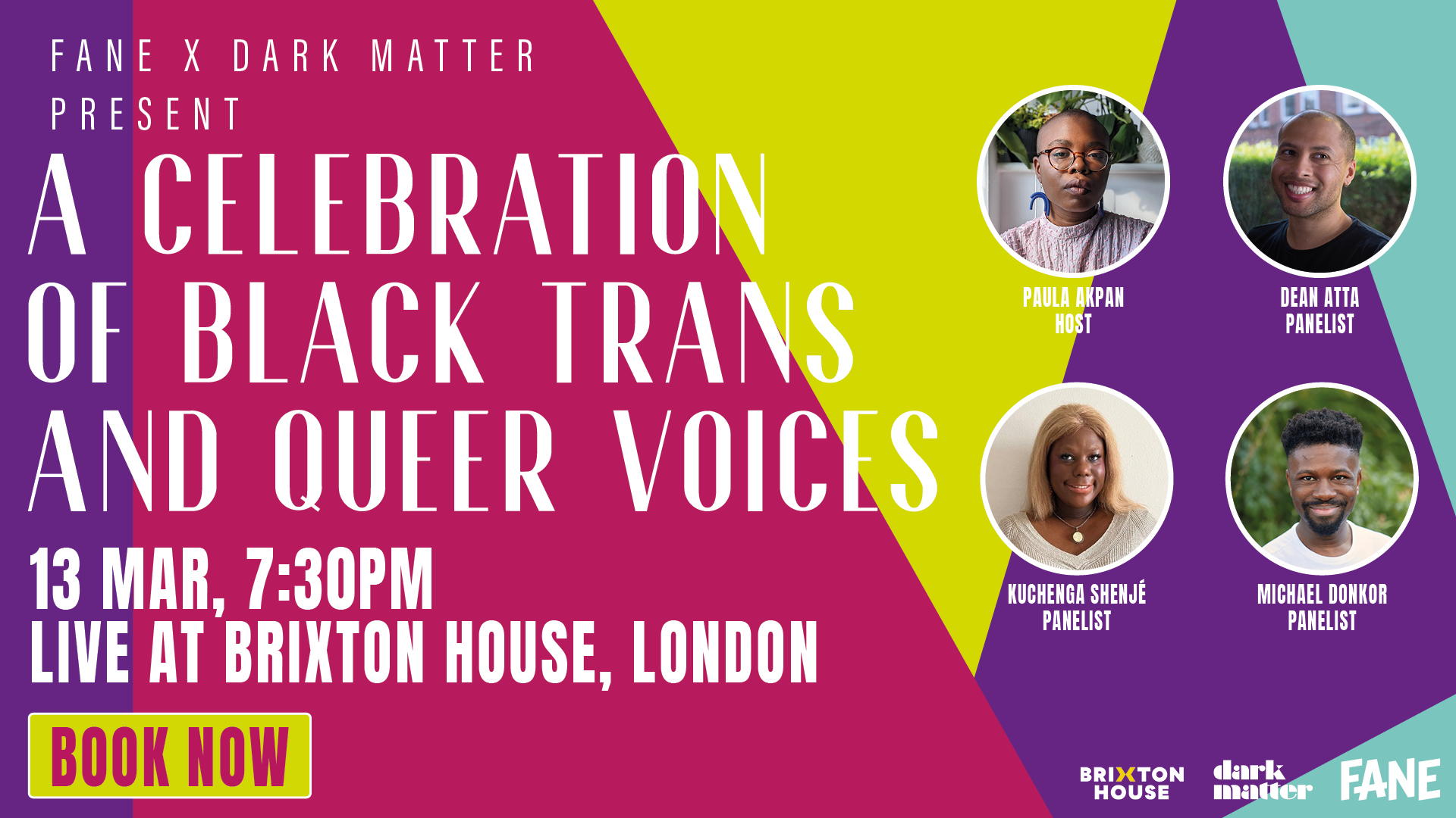 Dark Matter x Fane presents: A Celebration of Black Trans and Queer Stories