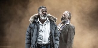 King Lear – review: Almeida Theatre King Lear Danny Sapani and Clarke Peters Credit. Marc Brenner