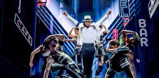MJ: The Musical – review MJ. Myles Frost and the original London company. Photo credit Johan Persson