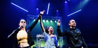 Bangers by Danusia Samal – review Bangers @ Arcola Danusia Samal, Tanya Loretta-Dee & Jim Caesar Credit Alex Brenner