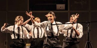 The War of the Worlds – review NYT REP Company members performing The War of the Worlds (credit Johan Persson)