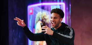 Wolves on Road by Beru Tessema – review Kieran Taylor-Ford (Manny) in 'Wolves On Road' at Bush Theatre. Photo by Helen Murray