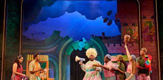 Aladdin – review The Cast of Aladdin - Lyric Hammersmith - Photo credit Manuel Harlan