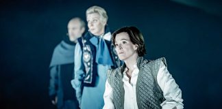The Tempest by William Shakespeare – review The Tempest. Sigourney Weaver (Prospero), Selina Cadell (Gonzalo) & Tim Steed (Antonio). Credit - Marc Brenner